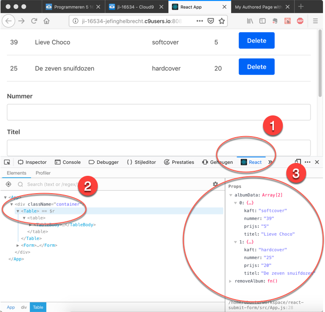 React Submitting Form Data with submit button